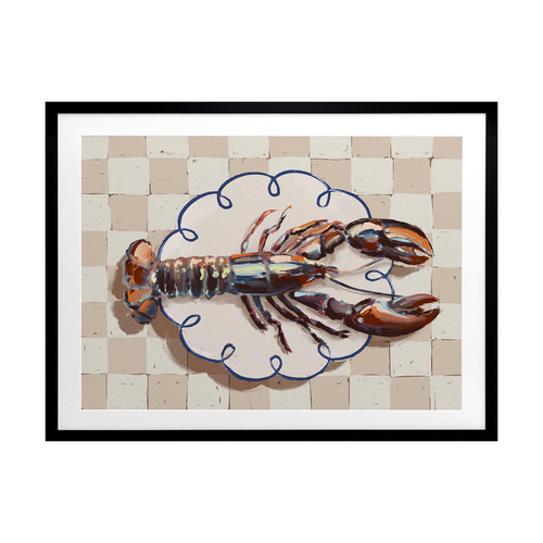 Alfresco Dinner Red Printed Wall Art