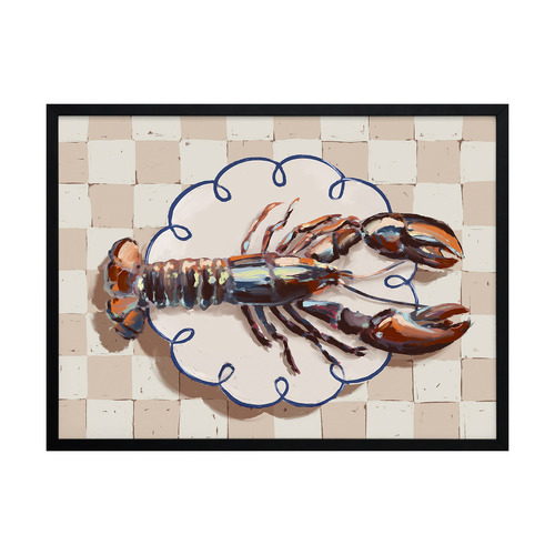 Alfresco Dinner Red Printed Wall Art