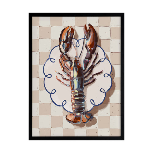 Alfresco Dinner Red Printed Wall Art