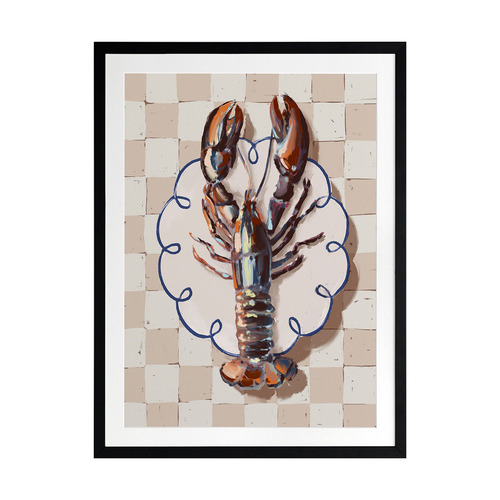 Alfresco Dinner Red Printed Wall Art