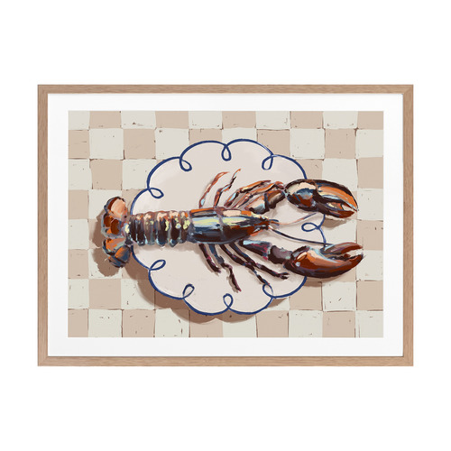 Alfresco Dinner Red Printed Wall Art