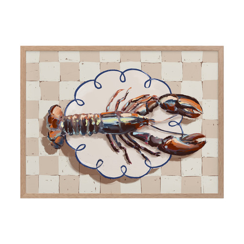 Alfresco Dinner Red Printed Wall Art