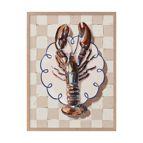 Alfresco Dinner Red Printed Wall Art
