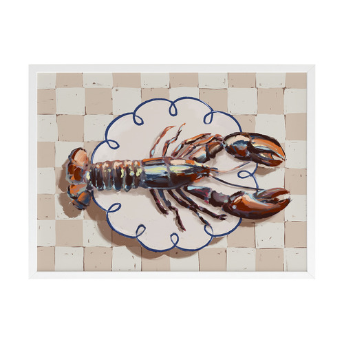 Alfresco Dinner Red Printed Wall Art