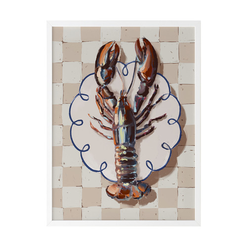 Alfresco Dinner Red Printed Wall Art