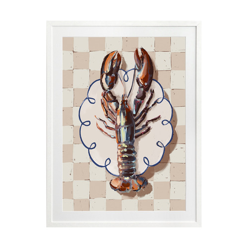 Alfresco Dinner Red Printed Wall Art