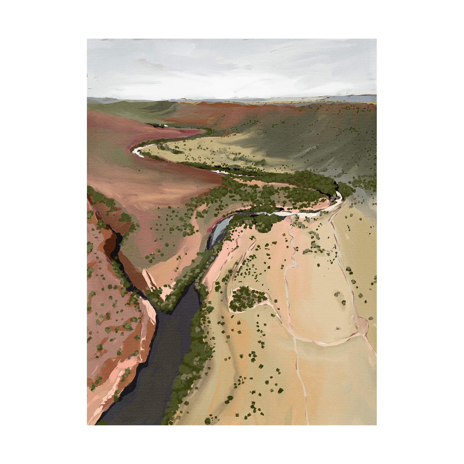 Where The River Runs Printed Wall Art