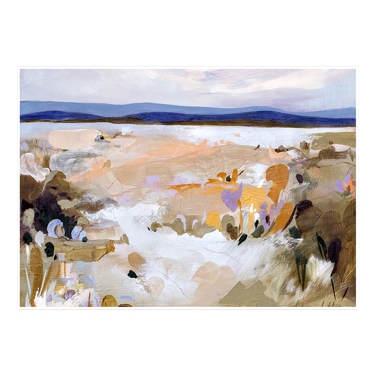 Ochre & Purple Cederberg Printed Wall Art