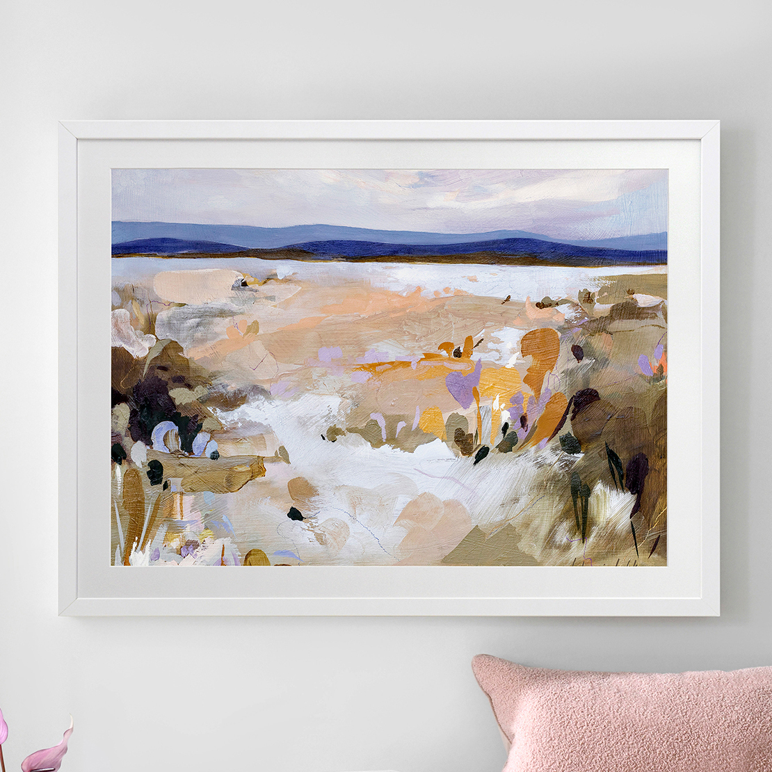 Ochre & Purple Cederberg Printed Wall Art