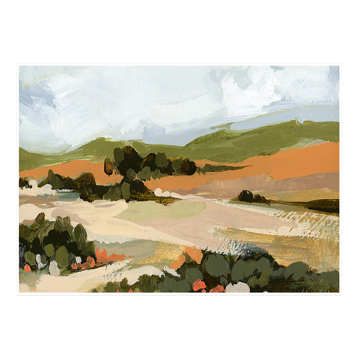Rolling Hills Printed Wall Art