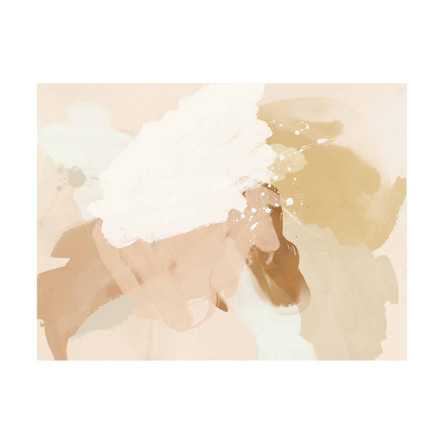Neutral Flows II Printed Wall Art