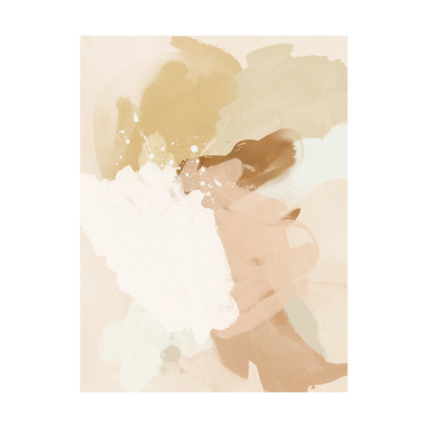 Neutral Flows II Printed Wall Art