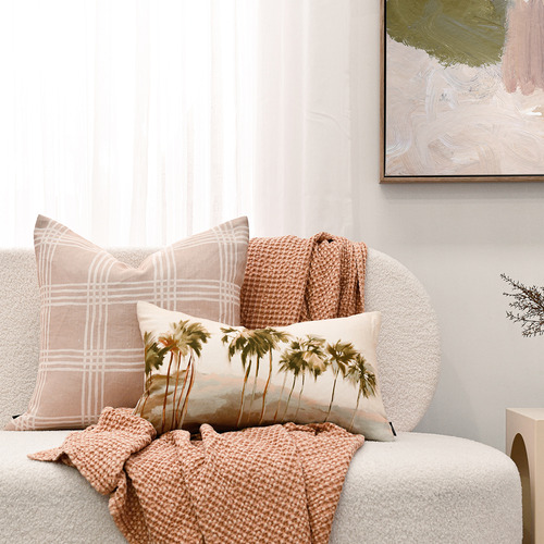 Neutral Protea Linen Cushion Temple & ster