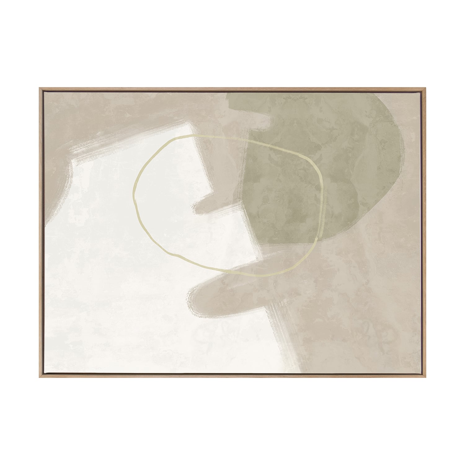Nonchalant Light Green Printed Wall Art