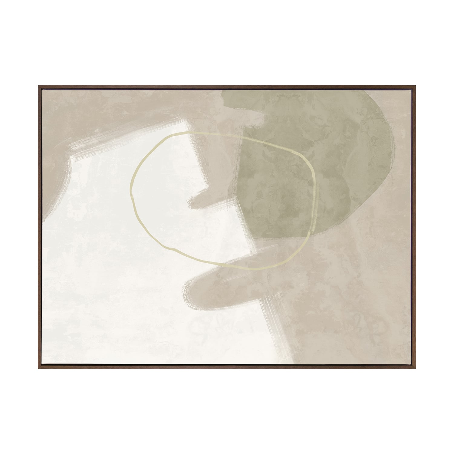 Nonchalant Light Green Printed Wall Art