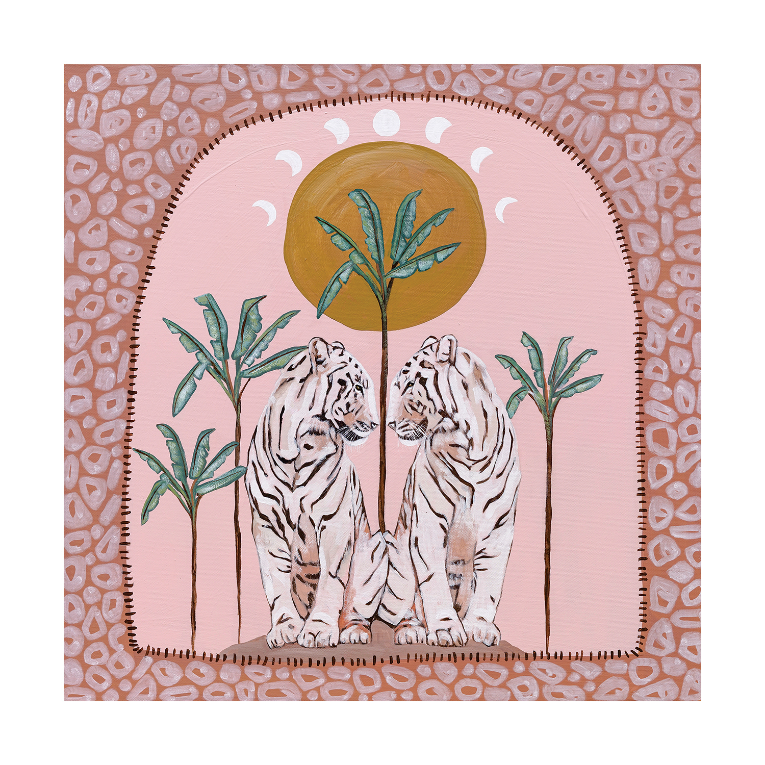 Days on End Pink Printed Wall Art