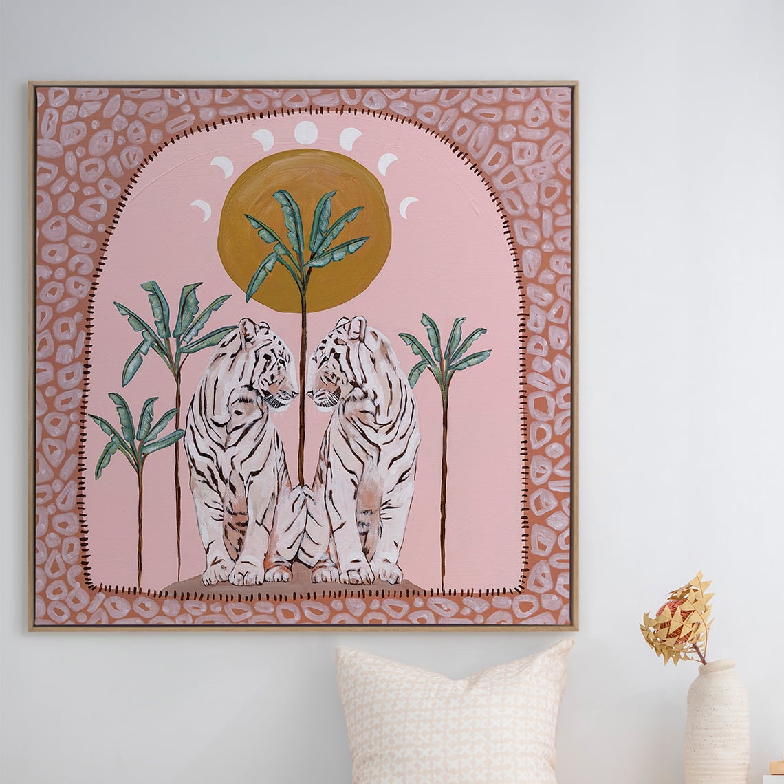 Days on End Pink Printed Wall Art