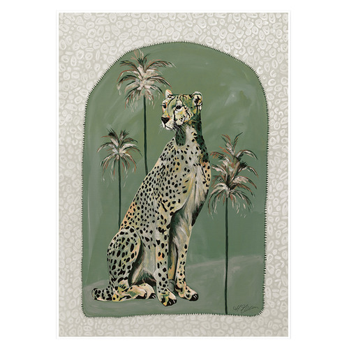 Thinking of You Green Printed Wall Art