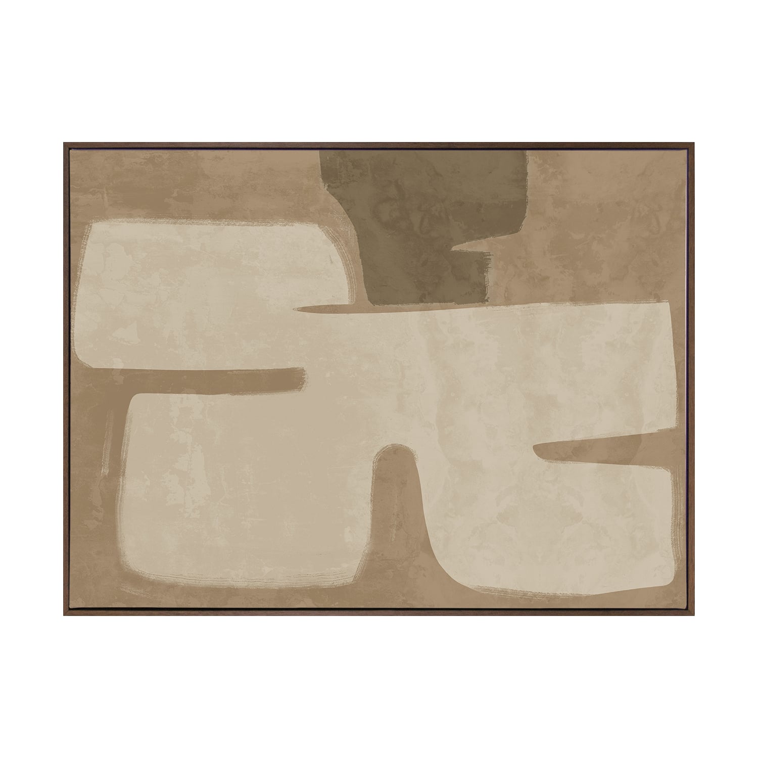 Poised Brown Printed Wall Art