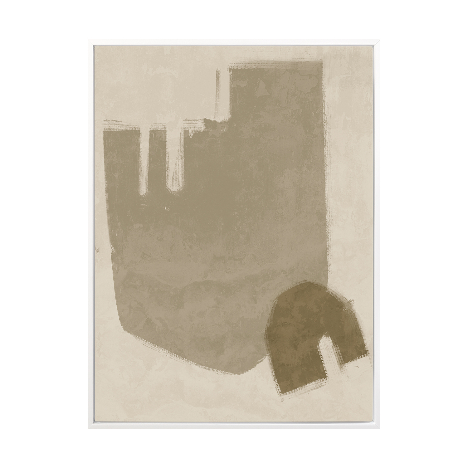 Blase Light Brown Printed Wall Art