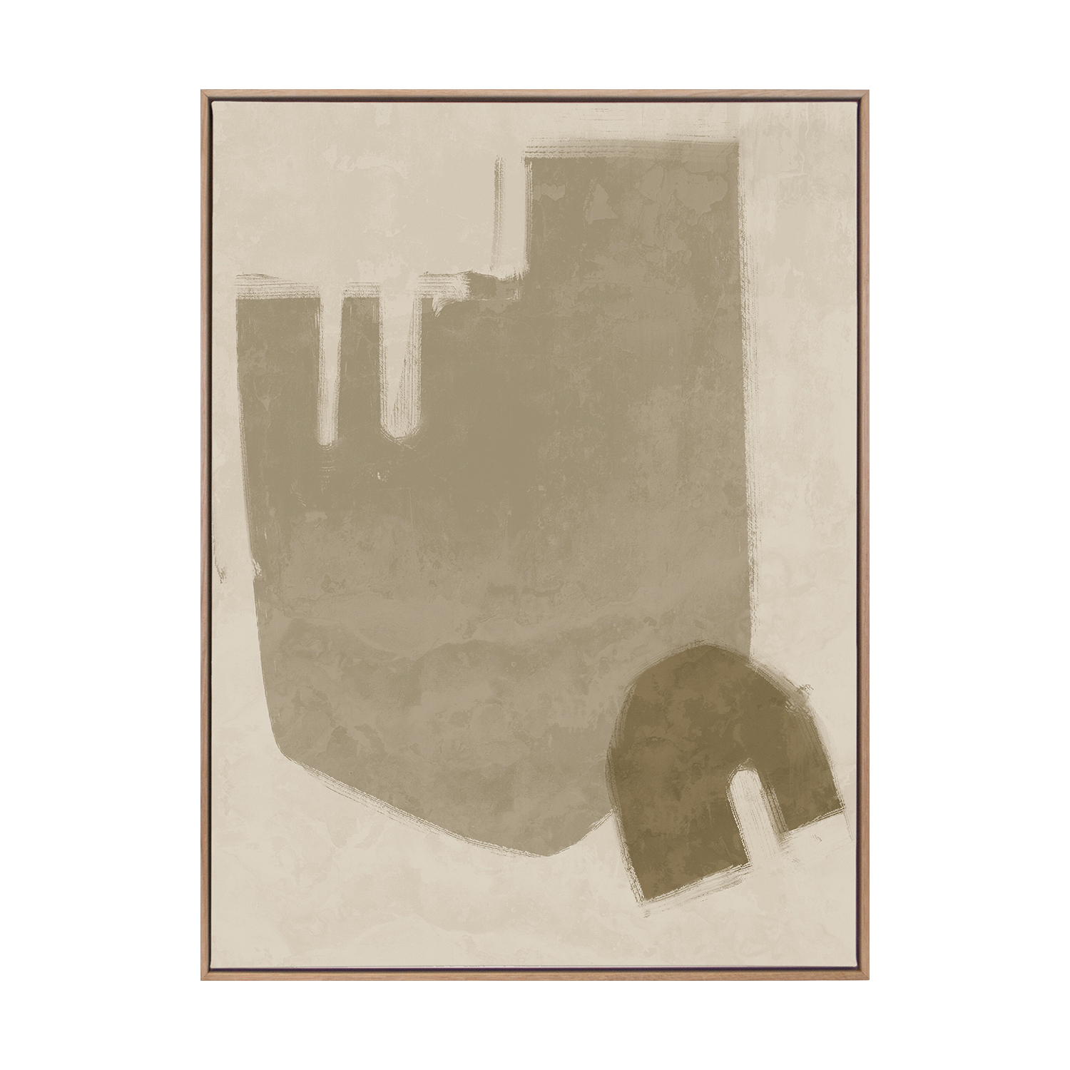 Blase Light Brown Printed Wall Art