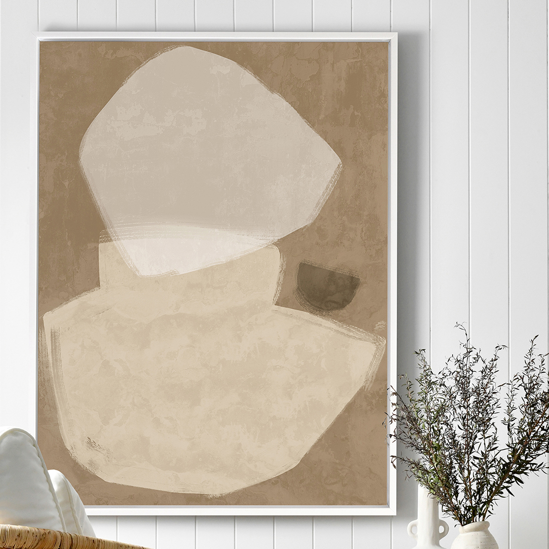 Balanced Brown Printed Wall Art