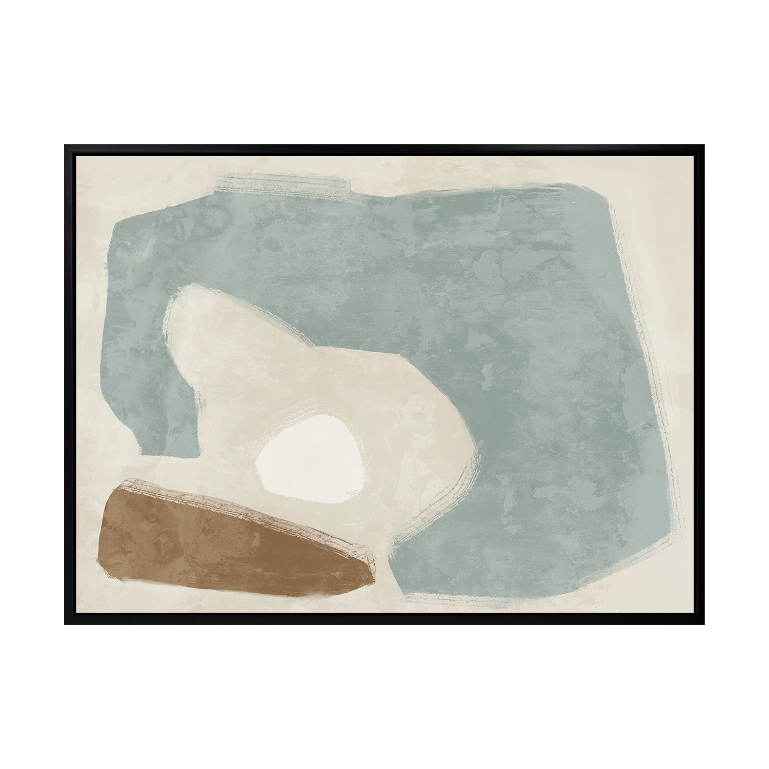 Easy Does It Light Teal Printed Wall Art