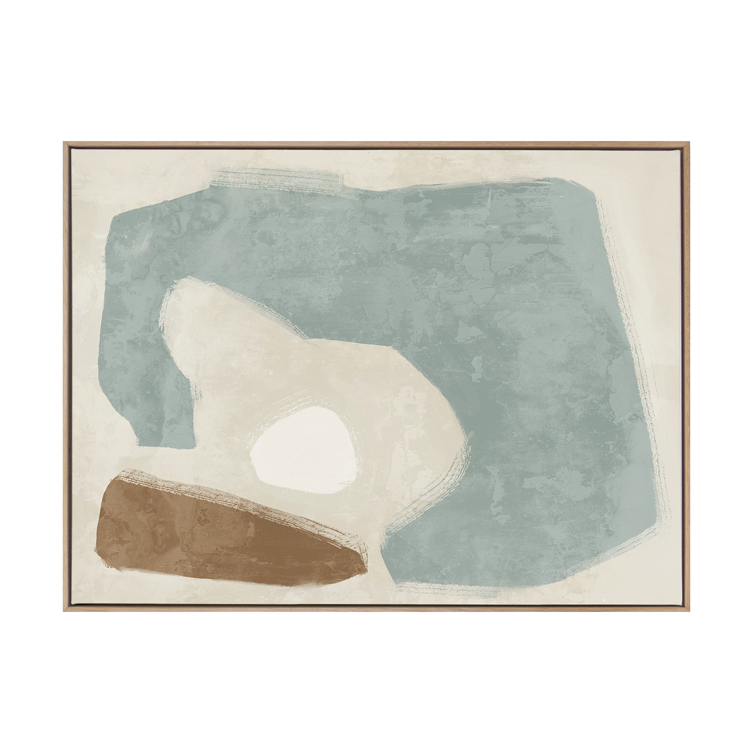 Easy Does It Light Teal Printed Wall Art