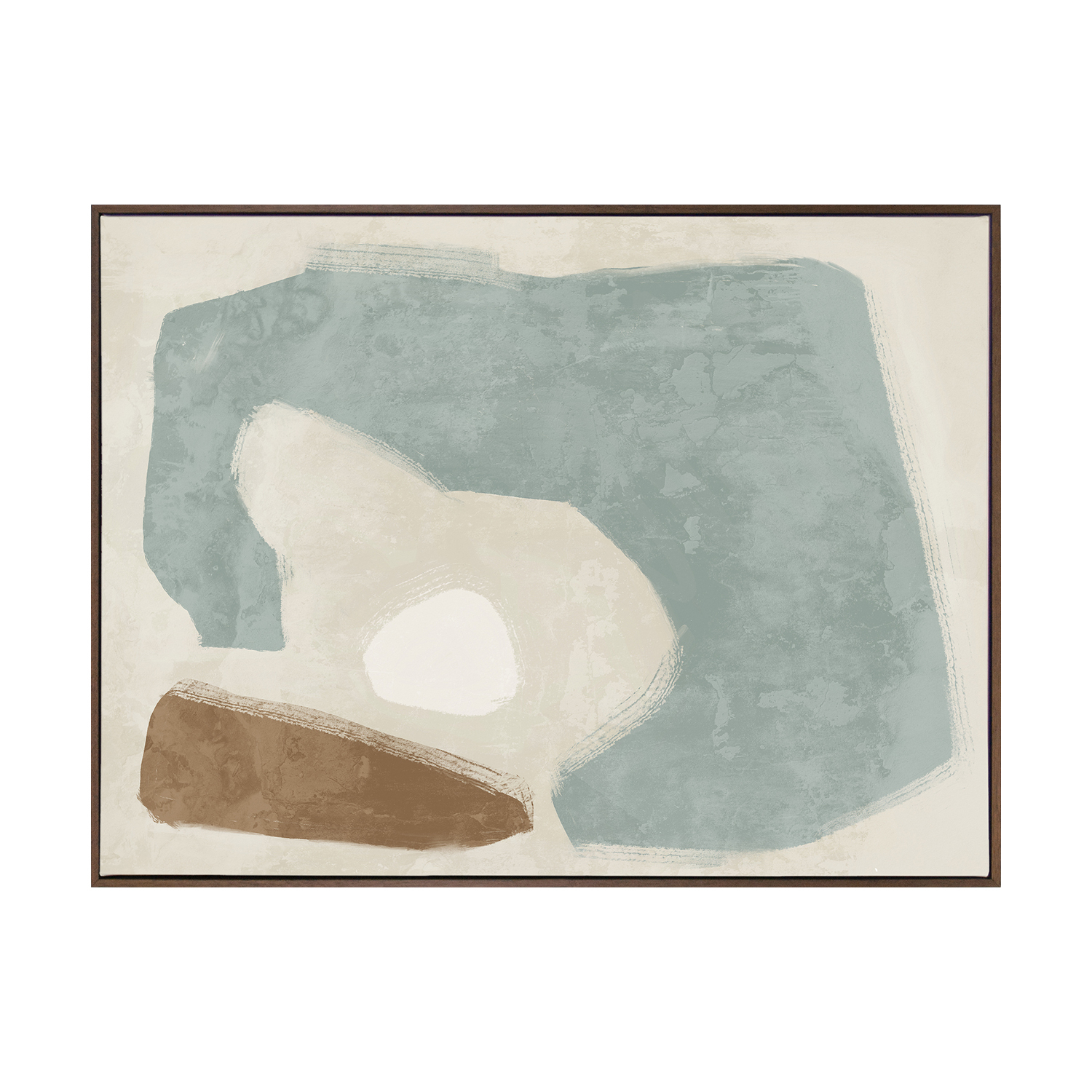 Easy Does It Light Teal Printed Wall Art