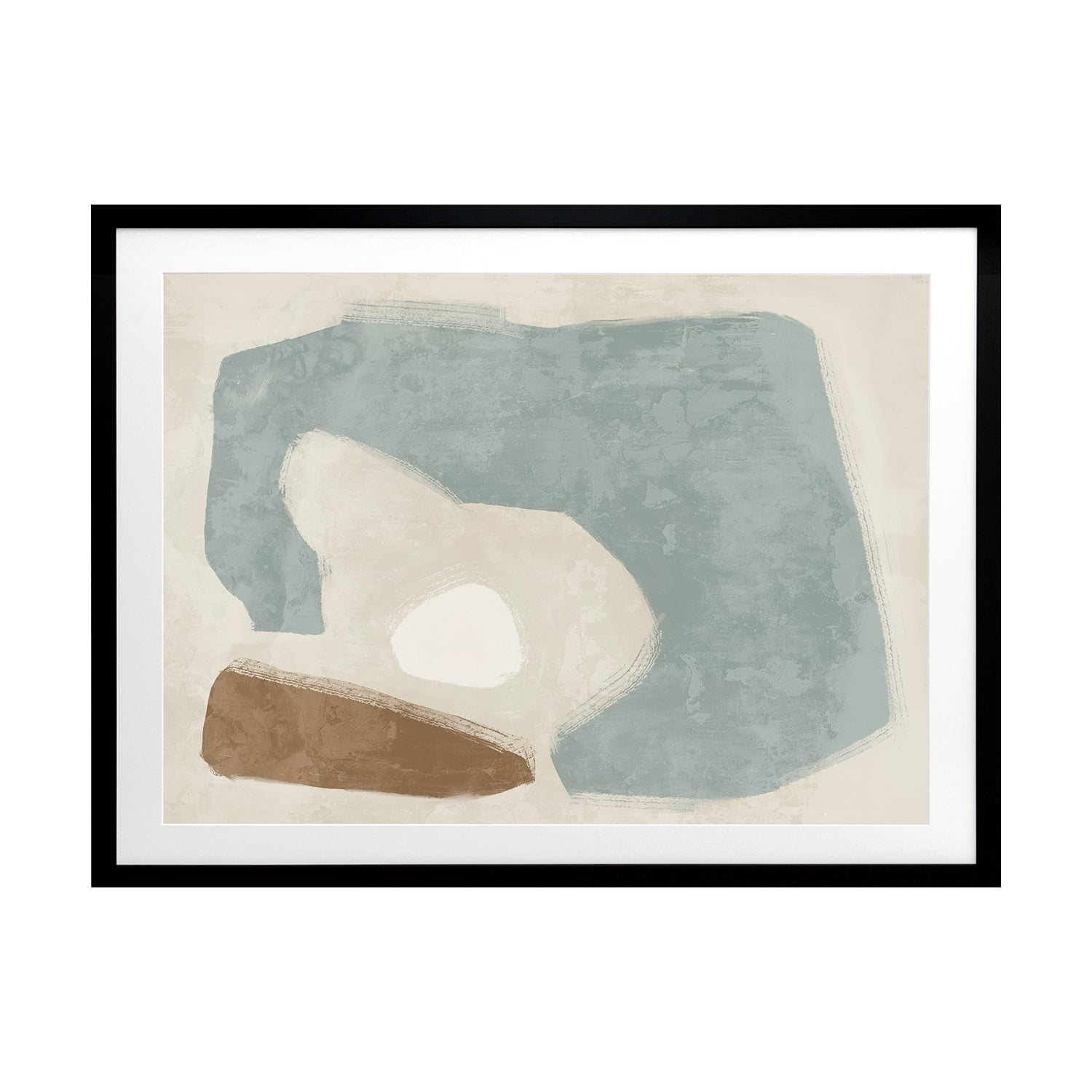 Easy Does It Light Teal Printed Wall Art
