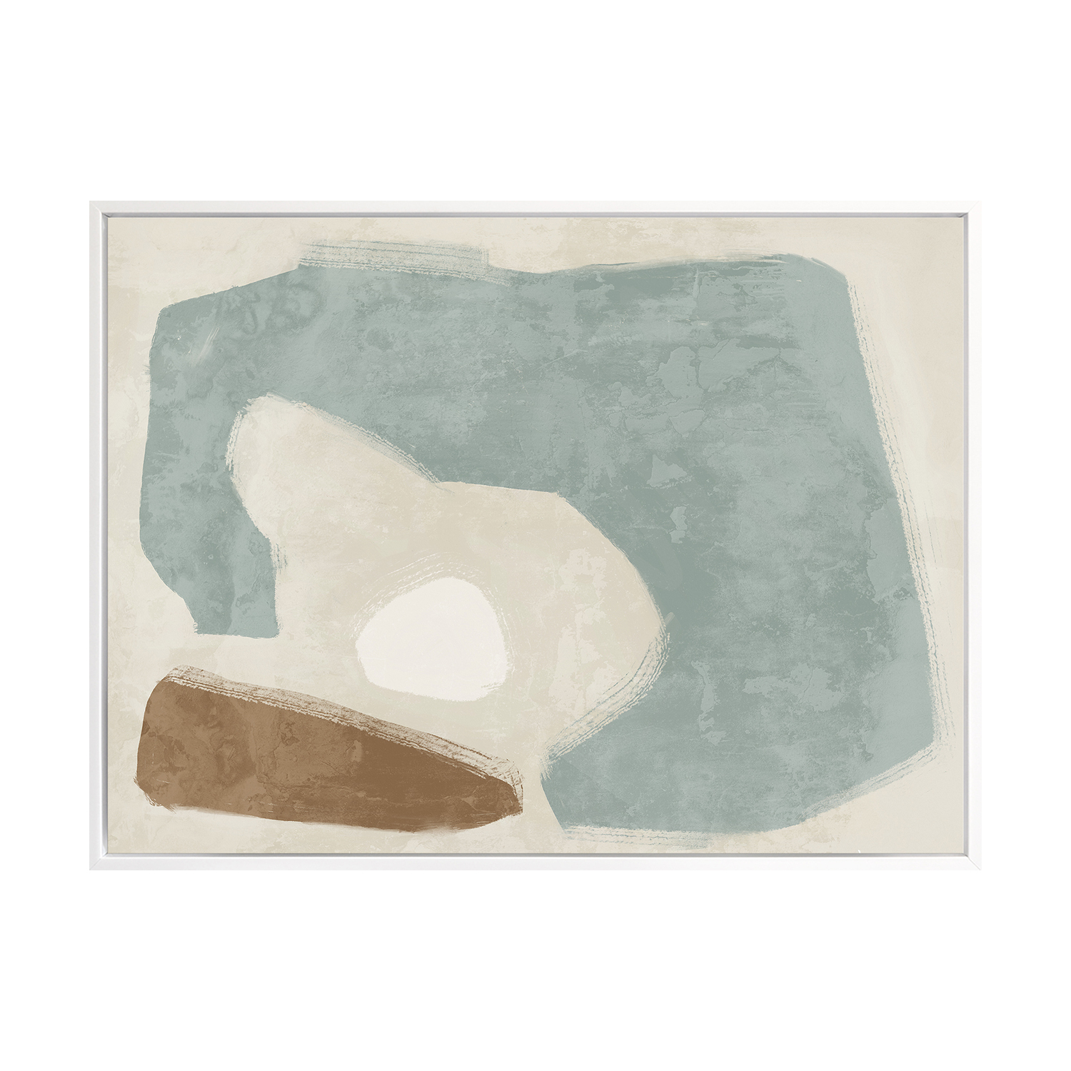 Easy Does It Light Teal Printed Wall Art