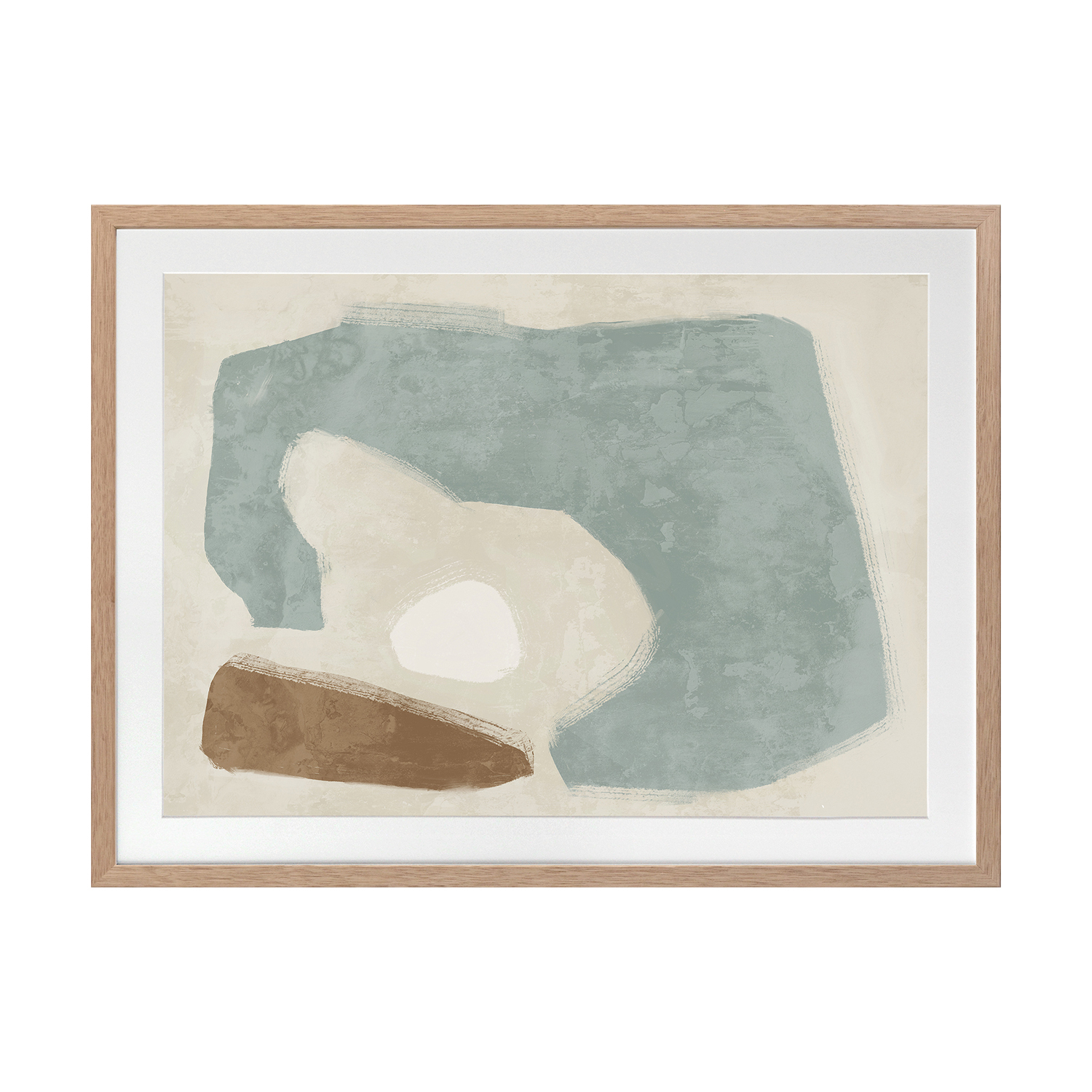 Easy Does It Light Teal Printed Wall Art