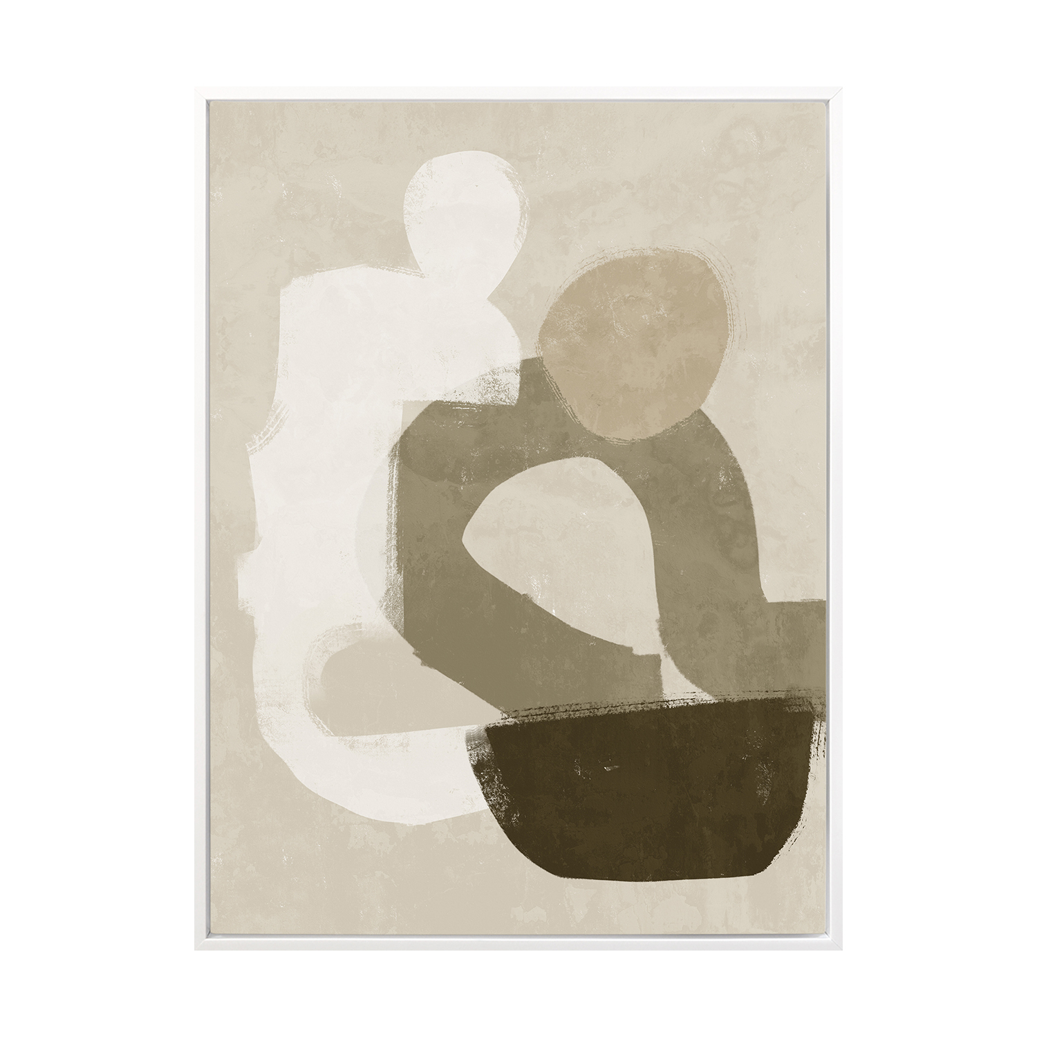 At Ease Dark Brown Printed Wall Art