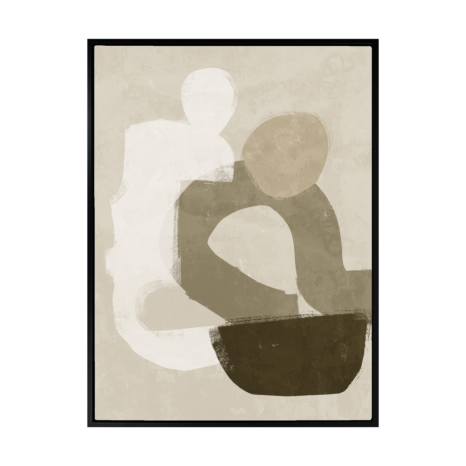 At Ease Dark Brown Printed Wall Art