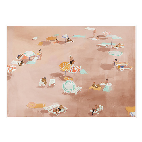 Under the Sun Warm Brown Printed Wall Art