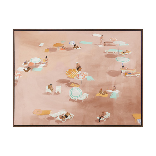 Under the Sun Warm Brown Printed Wall Art