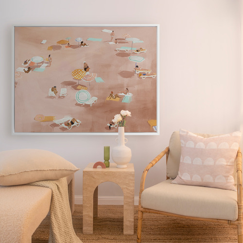 Under the Sun Warm Brown Printed Wall Art