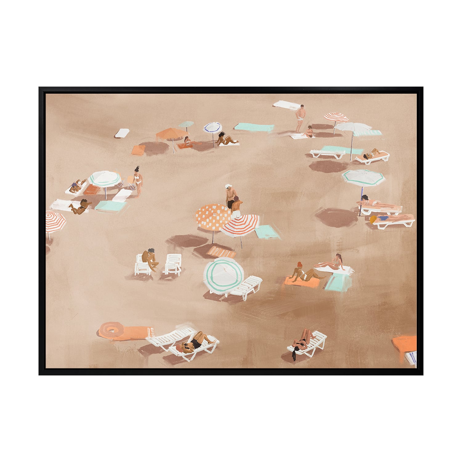 Under the Sun Cool Brown Printed Wall Art