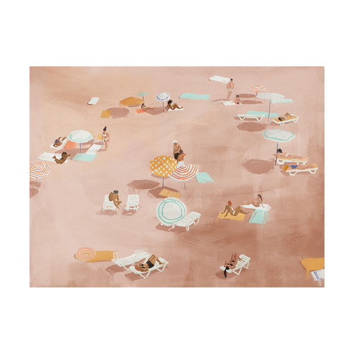 Under the Sun Warm Brown Printed Wall Art