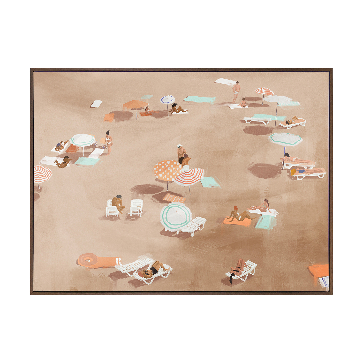 Under the Sun Cool Brown Printed Wall Art