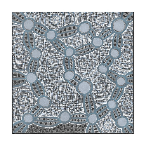 Blue Wanakiji Jukurrpa Printed Wall Art