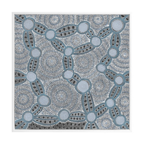 Blue Wanakiji Jukurrpa Printed Wall Art