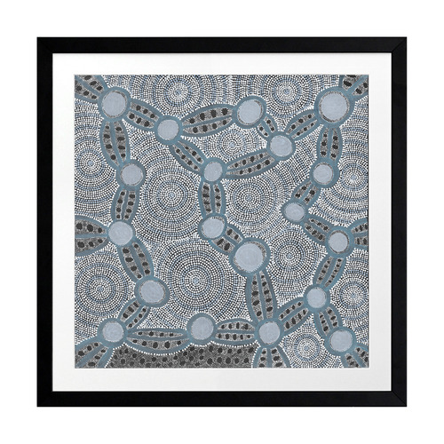 Blue Wanakiji Jukurrpa Printed Wall Art