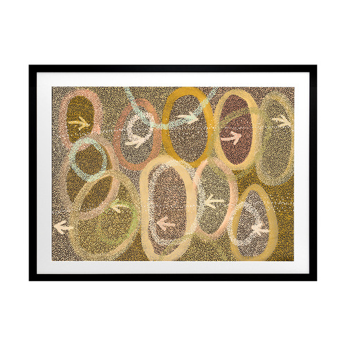 Multi-Coloured Yankirri Jukurrpa IV Printed Wall Art