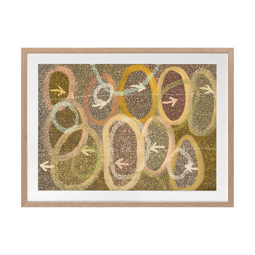 Multi-Coloured Yankirri Jukurrpa IV Printed Wall Art