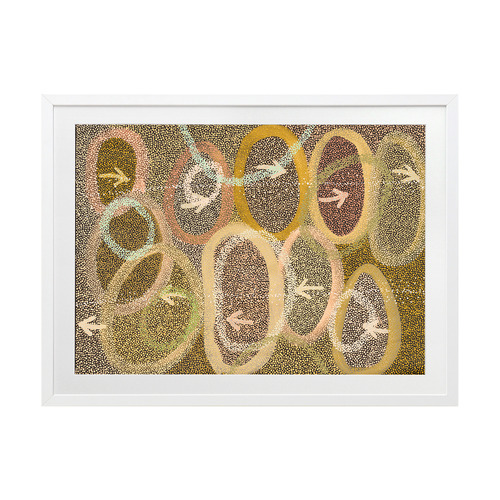 Multi-Coloured Yankirri Jukurrpa IV Printed Wall Art