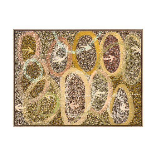 Multi-Coloured Yankirri Jukurrpa IV Printed Wall Art