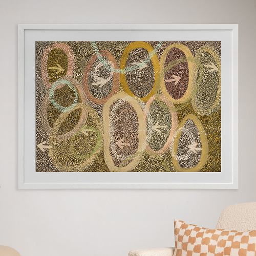 Multi-Coloured Yankirri Jukurrpa IV Printed Wall Art