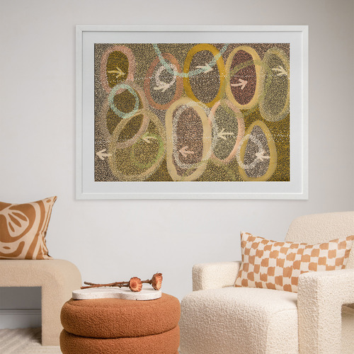Multi-Coloured Yankirri Jukurrpa IV Printed Wall Art