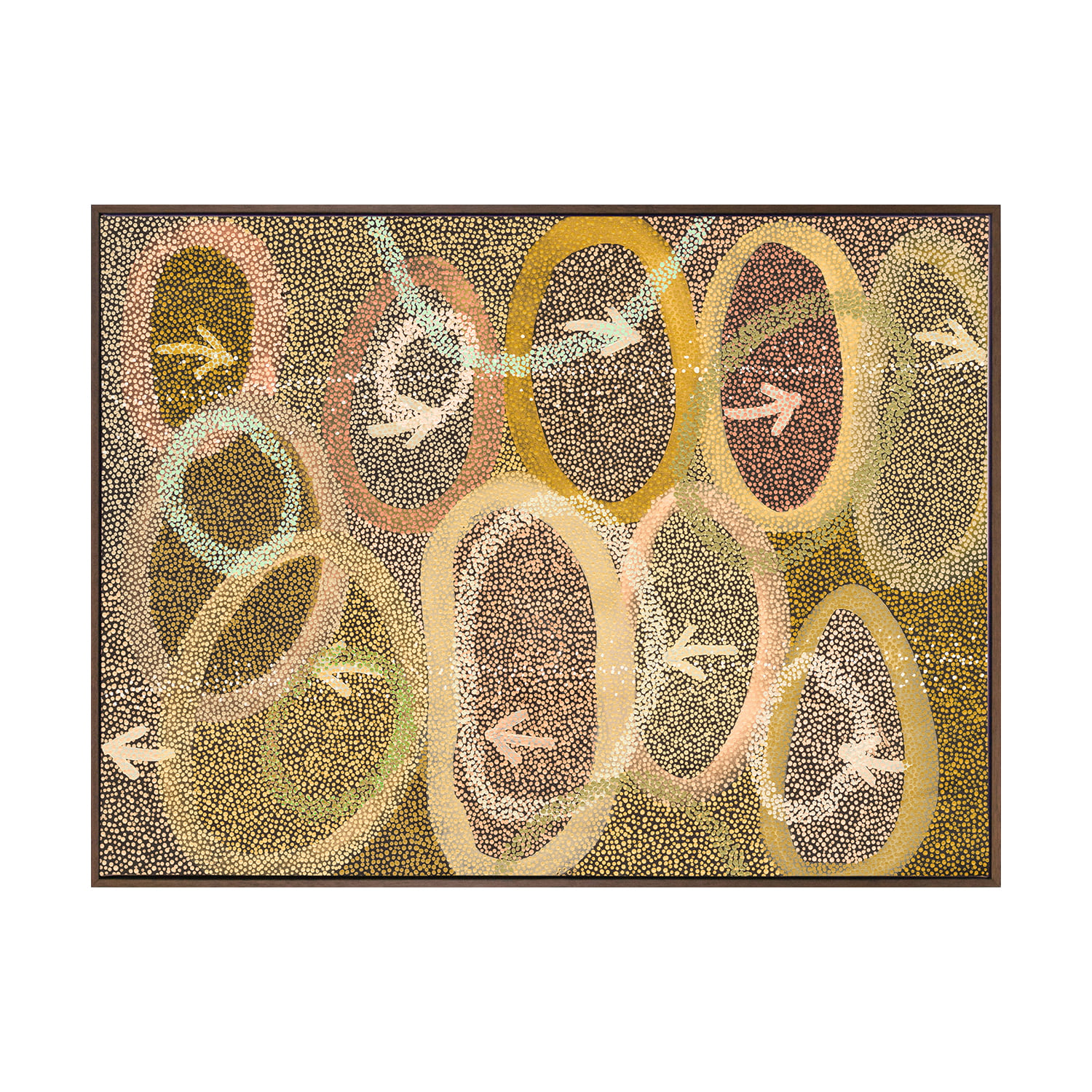 Multi-Coloured Yankirri Jukurrpa IV Printed Wall Art